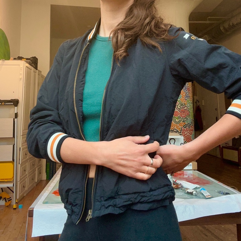 Scotch and Soda Black Bomber Jacket